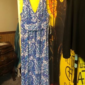 Lilly Pulitzer's Sleeveless A-Line Dress XL midi-length